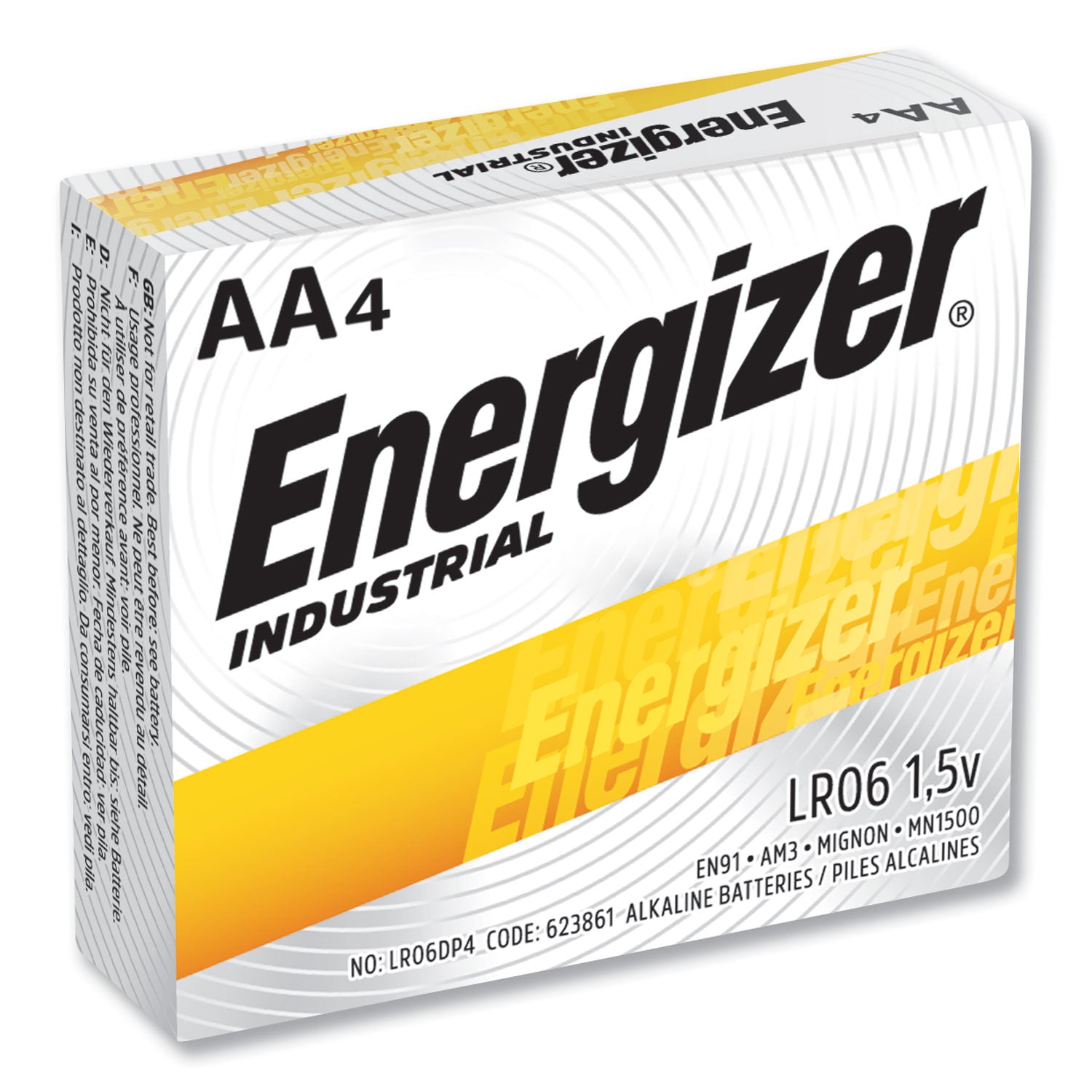 Energizer Industrial Battery - For Vending Machine, Office, Classroom, Electronics - AA - 24 / Box