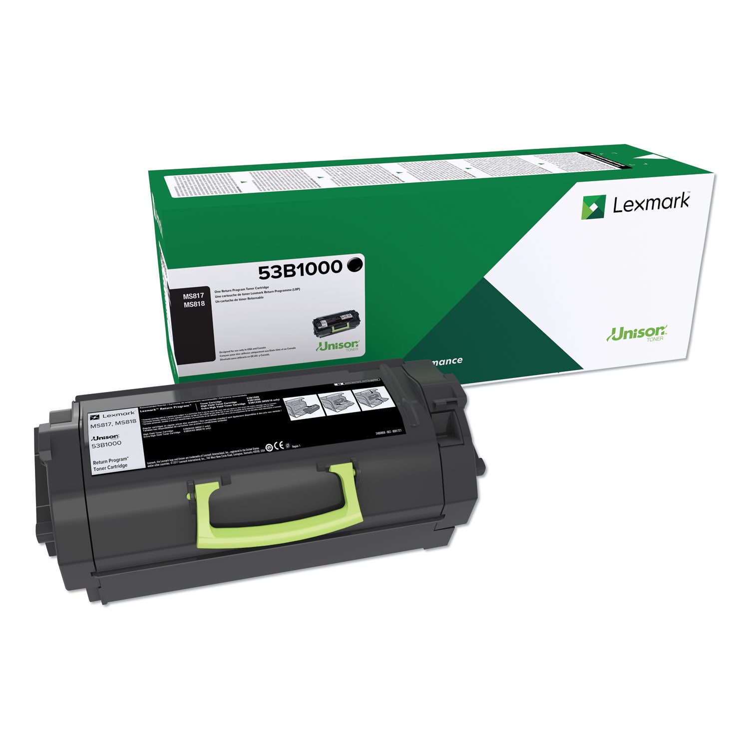 Lexmark Unison Original Laser Toner Cartridge, Black, 11,000 Page Yield, 1 Each