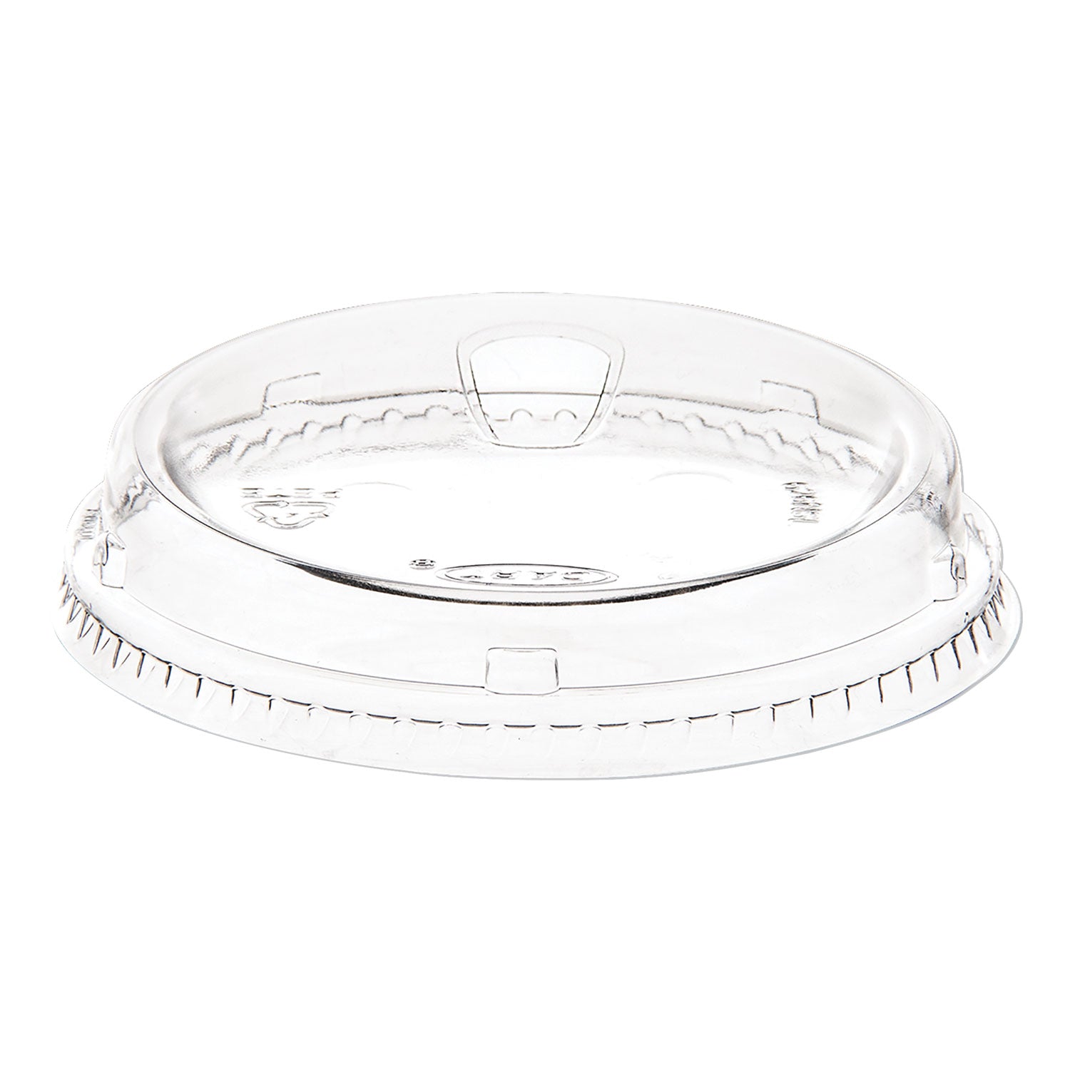 4" Diameter - Polyethylene Terephthalate (PET) - Clear - 100 / Pack