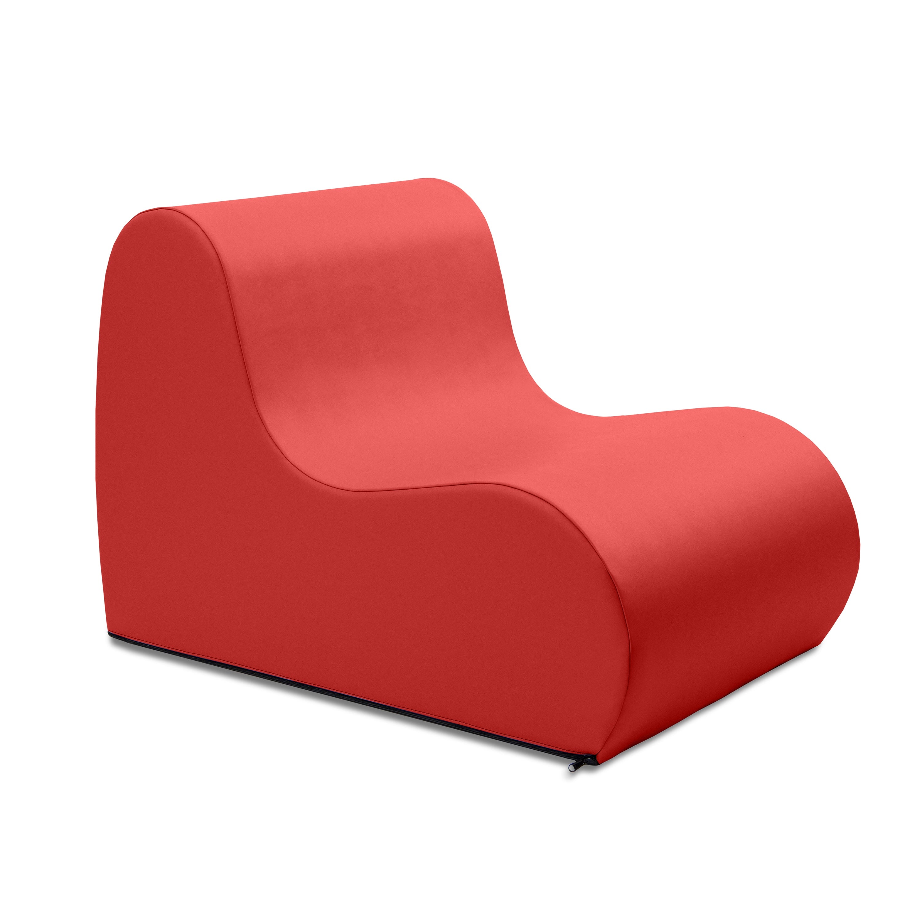 Jaxx Midtown Medium Classroom Soft Foam Chair - Premium Vinyl Cover - Red