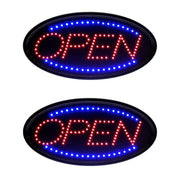 23 in. x 14 in. LED Oval Open Sign 2 Pack