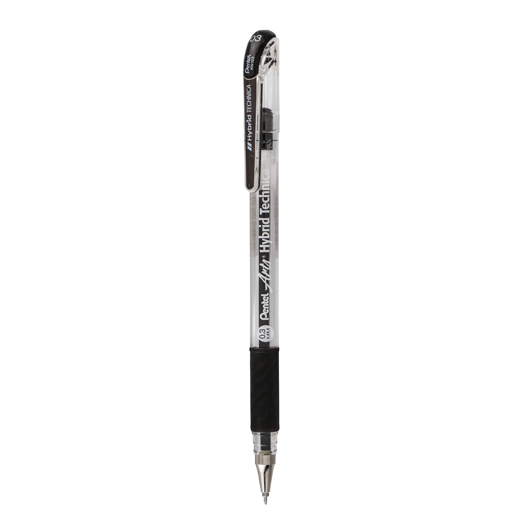 Hybrid Technica (0.3mm) Gel Pen, Black Ink, Pack of 12