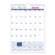 Monthly - 12 Month - January 2026 to December 2026 - White Sheet - Wall Mount - 1 Each