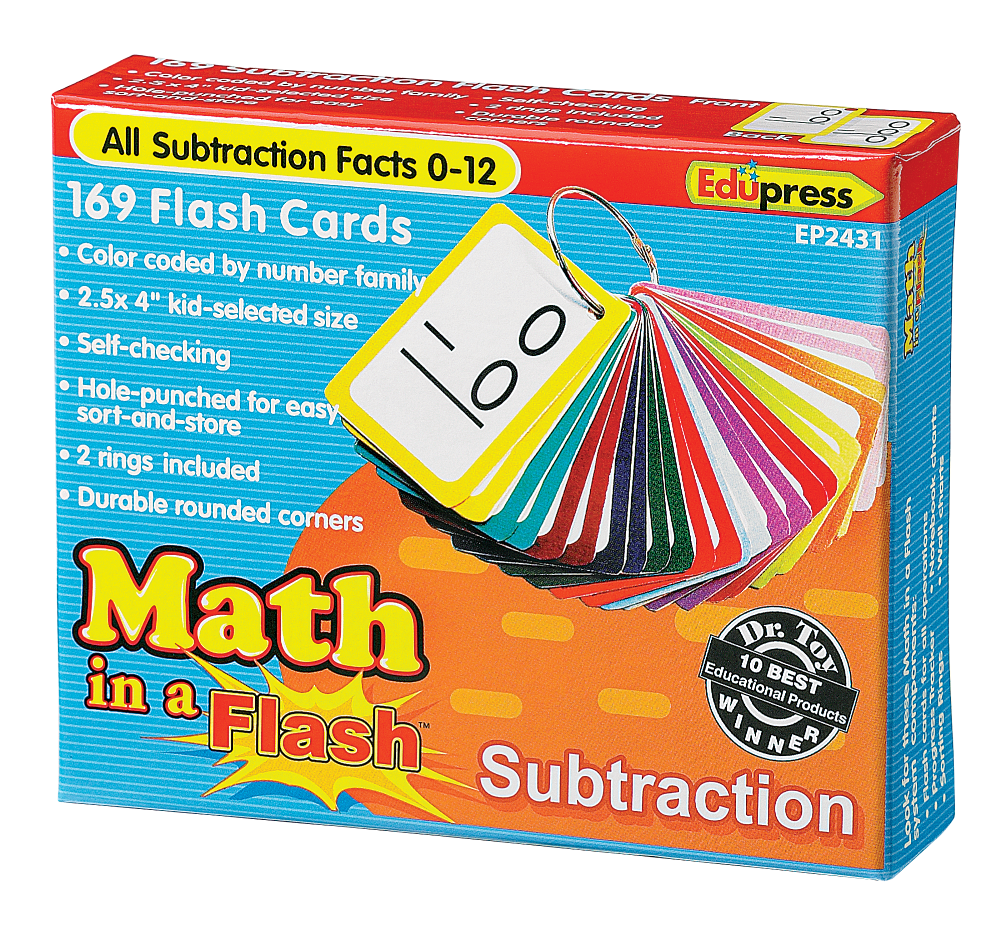 Math in a Flash™ Cards: Subtraction