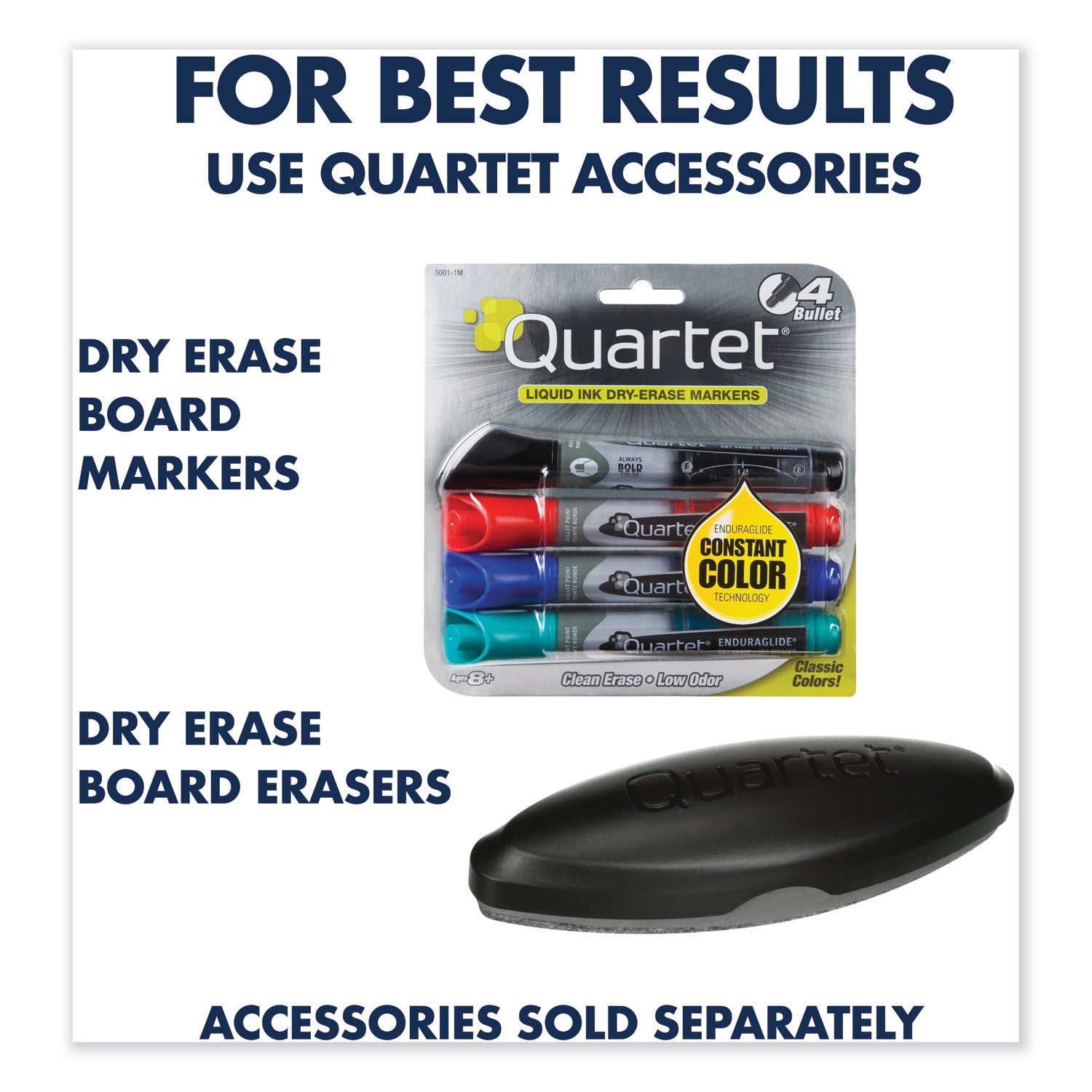Quartet Porcelain Magenetic Whiteboard - 96" (8 ft) Width x 48" (4 ft) Height - White Porcelain Surface - Silver Aluminum Frame - Horizontal - Magnetic - 1 Each