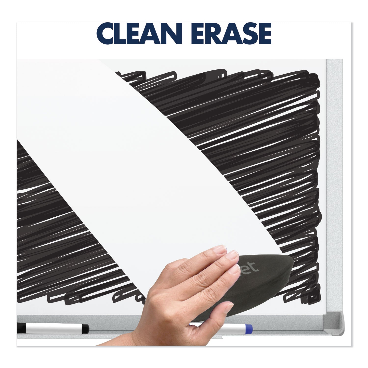Quartet Porcelain Magenetic Whiteboard - 72" (6 ft) Width x 48" (4 ft) Height - White Porcelain Surface - Silver Aluminum Frame - Horizontal - Magnetic - 1 Each