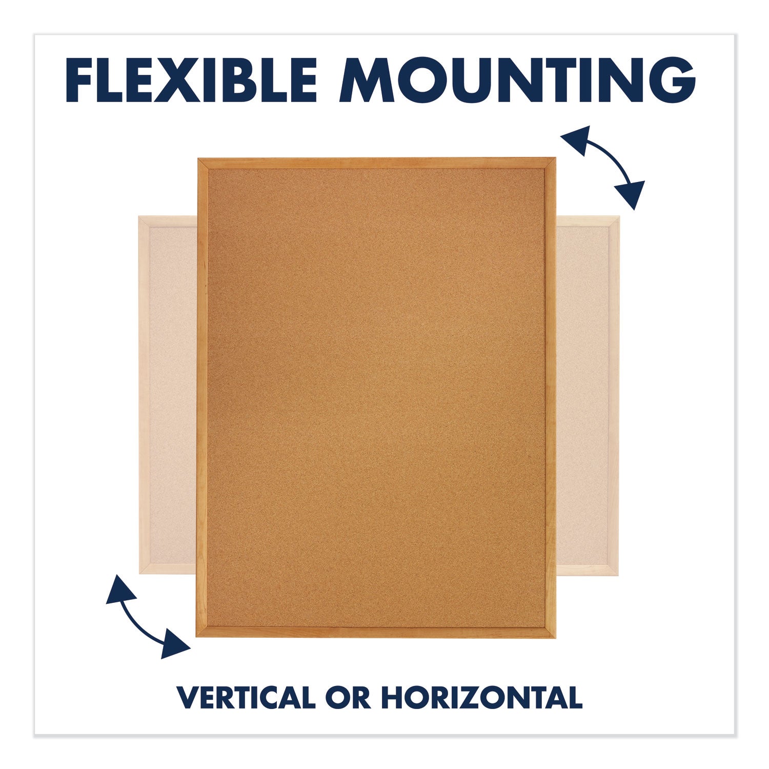 Quartet Classic Series Cork Bulletin Board - 48" Board Height x 96" Board Width - Brown Natural Cork Surface - Self-healing, Flexible, Durable - Oak Frame - 1 Each