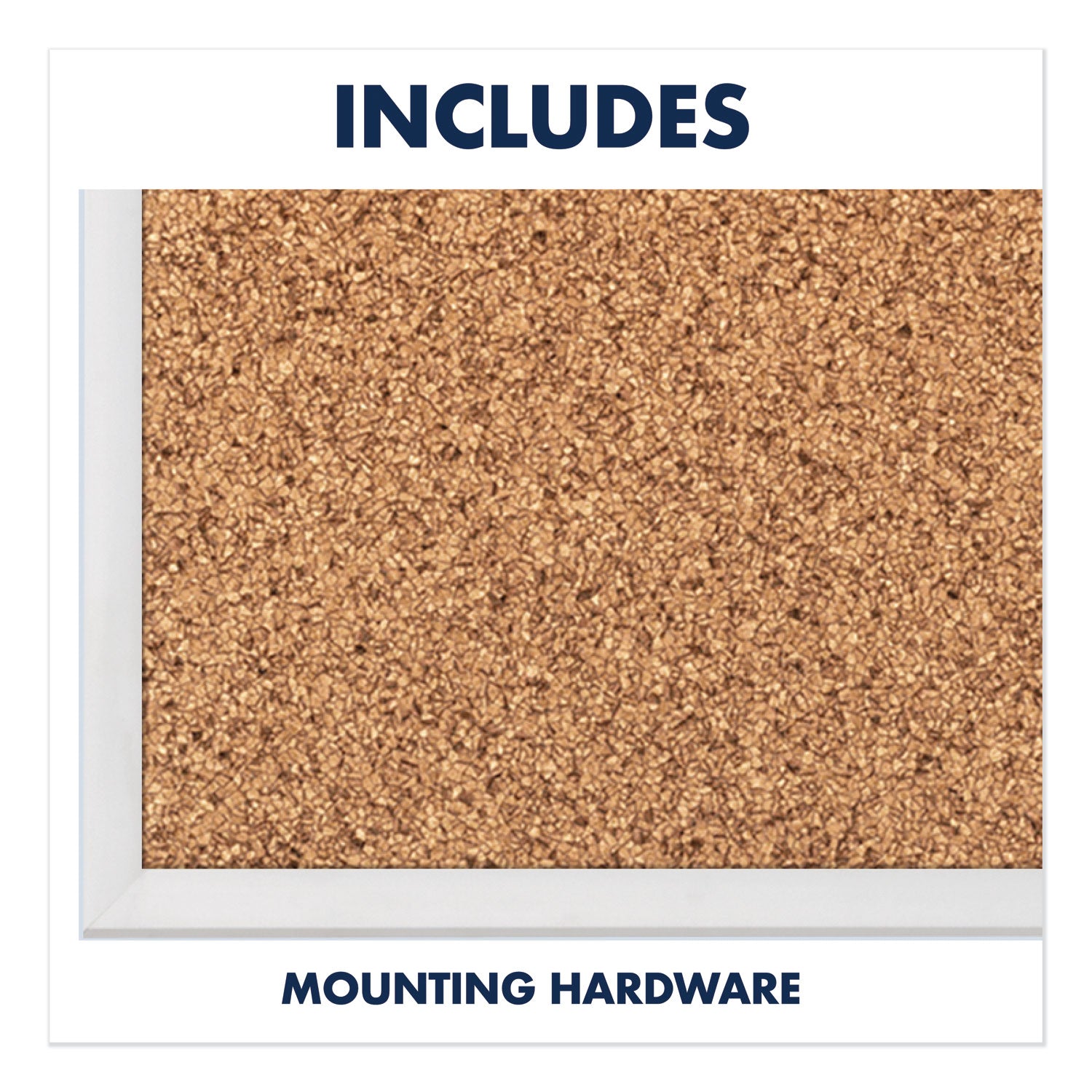 Quartet Classic Series Bulletin Board - 24" Board Height x 36" Board Width - Brown Natural Cork Surface - Heavy-gauge, Self-healing, Heavy Duty - Silver Aluminum Frame - 1 Each