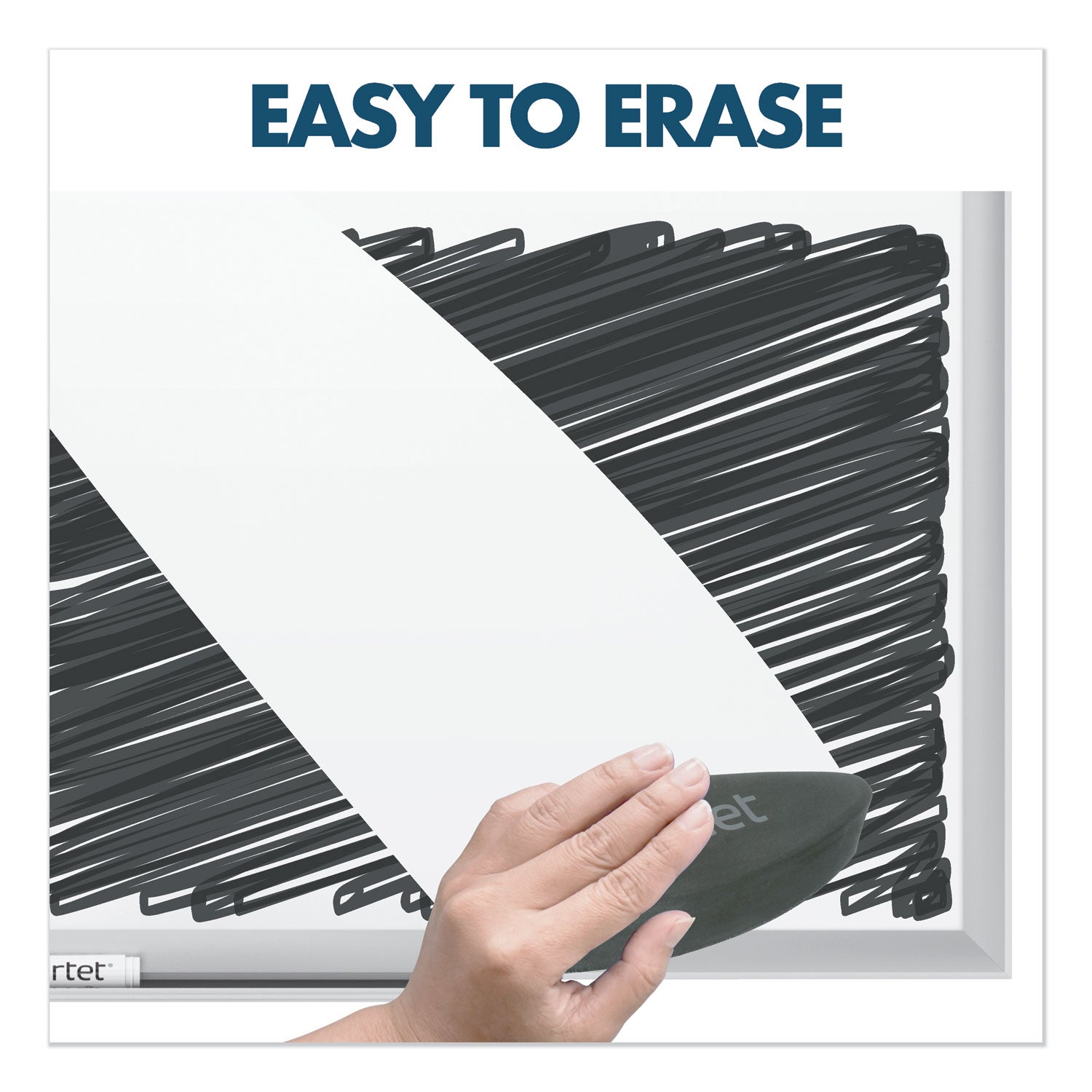 Quartet Classic Premium Porcelain Magnetic Board, 96" x 48", White Surface, Silver Aluminum Frame, Rectangle, Horizontal/Vertical Orientation, Magnetic, 1 Each
