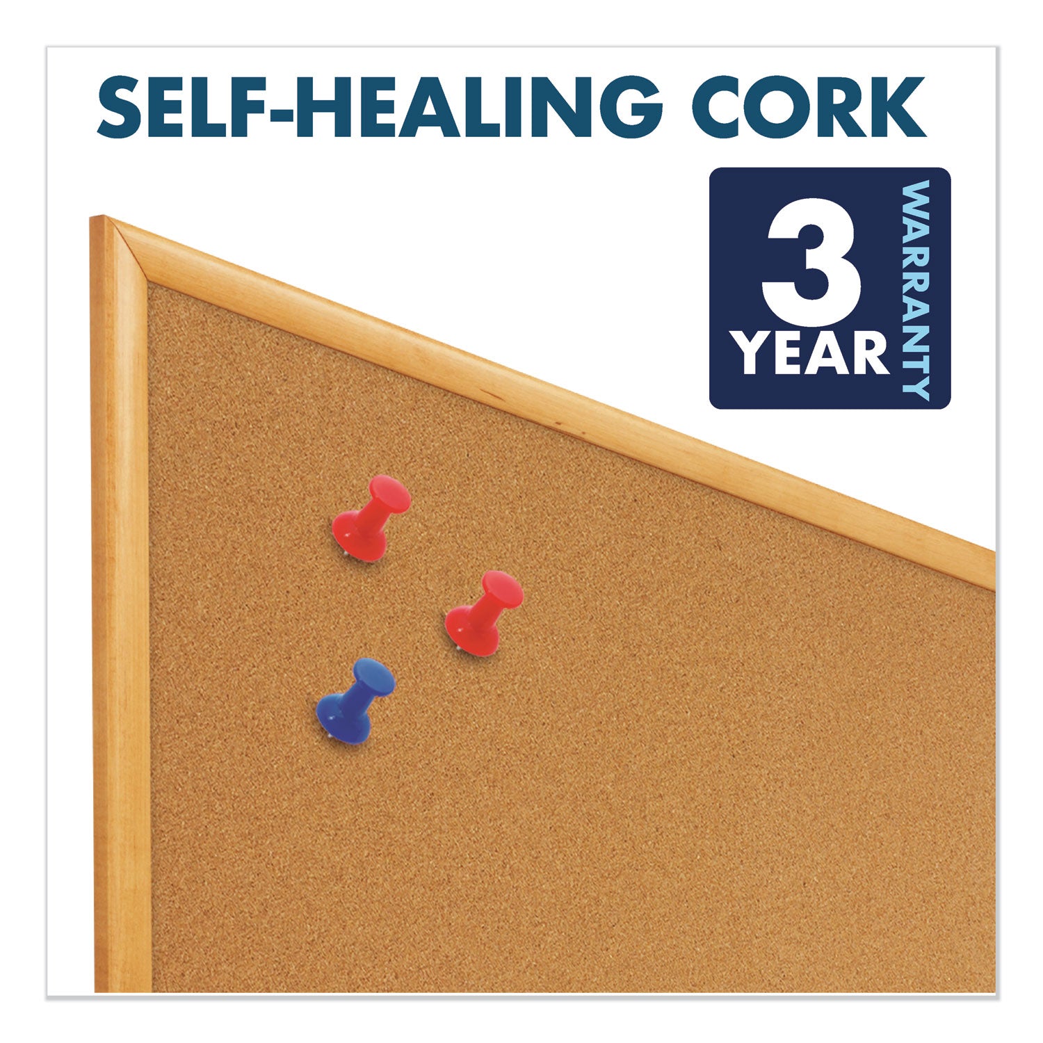 Quartet Standard Combination Whiteboard/Cork Bulletin Board - 36" (3 ft) Width x 24" (2 ft) Height - White Melamine Surface - Oak Frame - Rectangle - Horizontal/Vertical - 1 Each