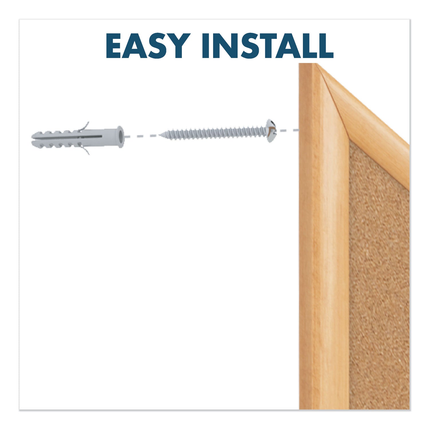 Quartet Standard Combination Whiteboard/Cork Bulletin Board - 36" (3 ft) Width x 24" (2 ft) Height - White Melamine Surface - Oak Frame - Rectangle - Horizontal/Vertical - 1 Each