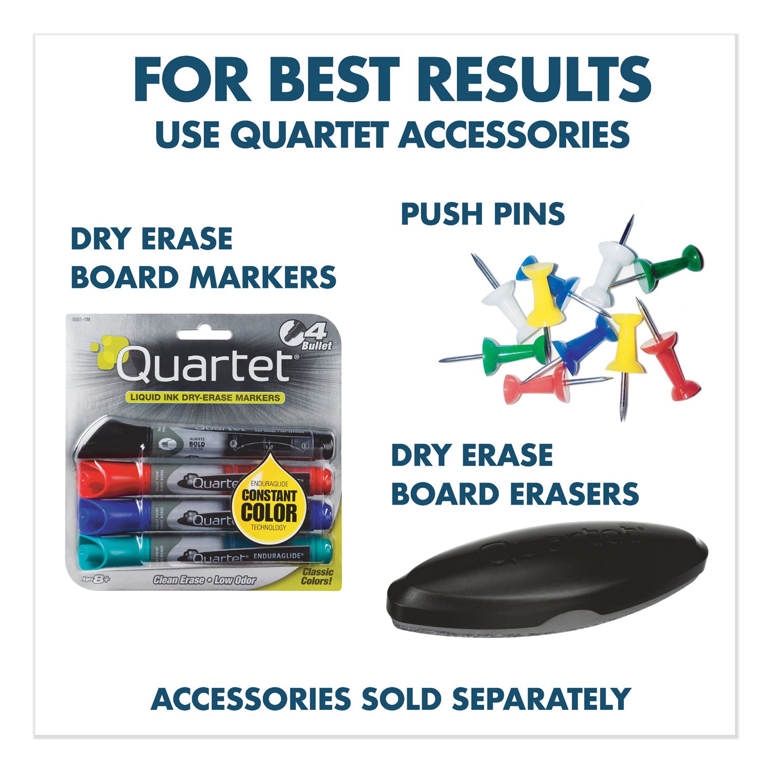 Quartet Standard Combination Whiteboard/Cork Bulletin Board - 36" (3 ft) Width x 24" (2 ft) Height - White Melamine Surface - Oak Frame - Rectangle - Horizontal/Vertical - 1 Each