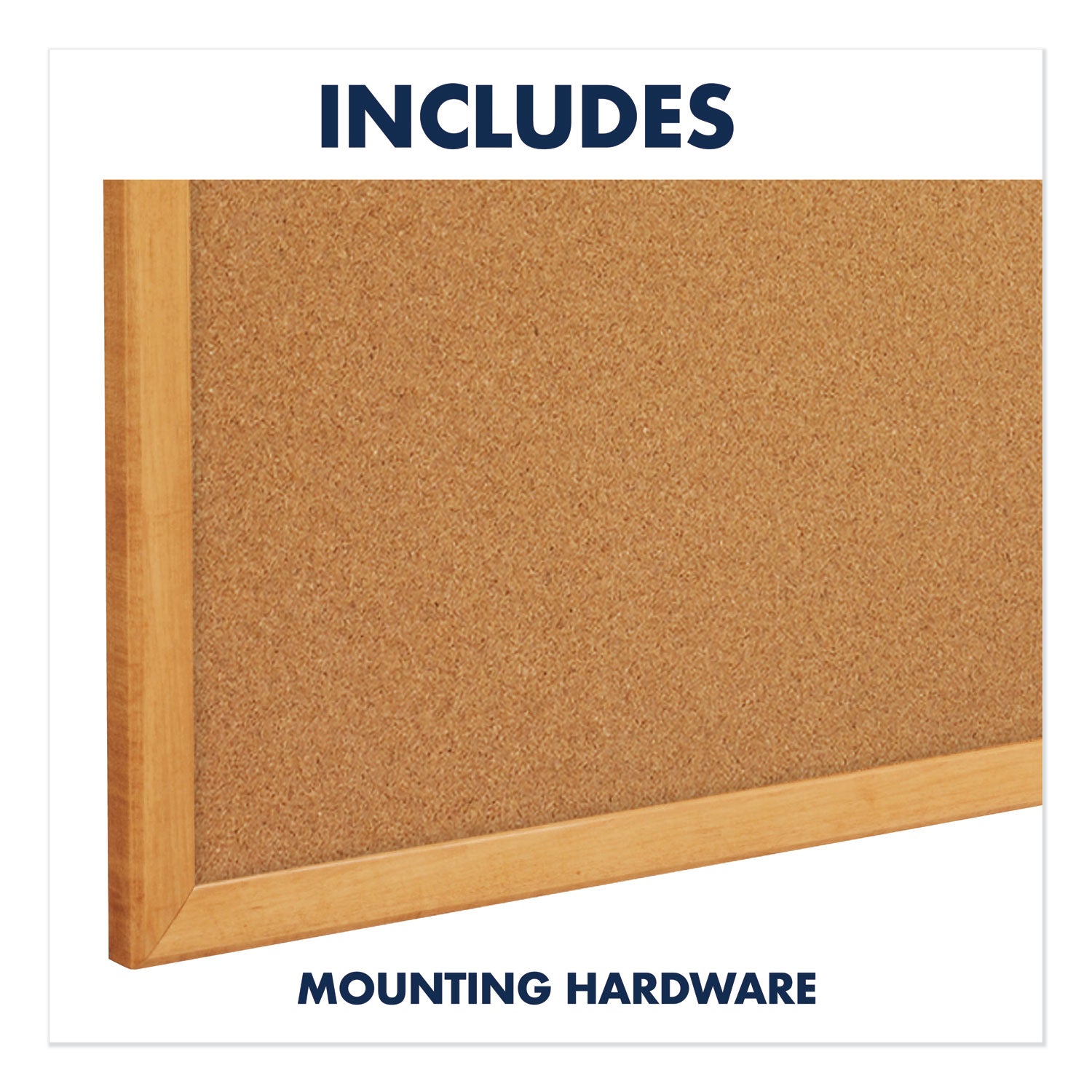 Quartet Classic Series Cork Bulletin Board - 48" Board Height x 96" Board Width - Brown Natural Cork Surface - Self-healing, Flexible, Durable - Oak Frame - 1 Each