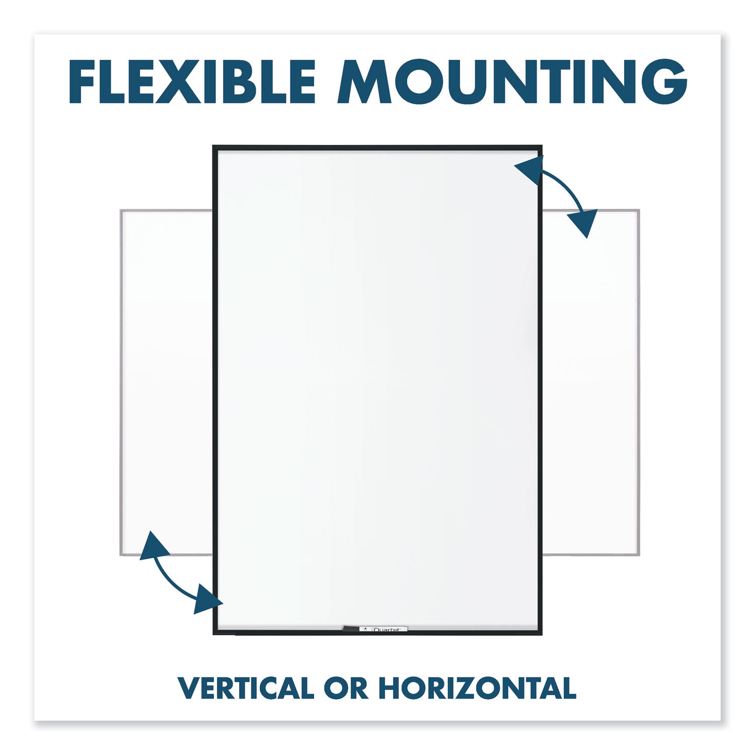 Quartet Fusion Nano-Clean Magnetic Dry-Erase Board - 48" (4 ft) Width x 36" (3 ft) Height - White Surface - Black Aluminum Frame - Horizontal/Vertical - Magnetic - 1 Each
