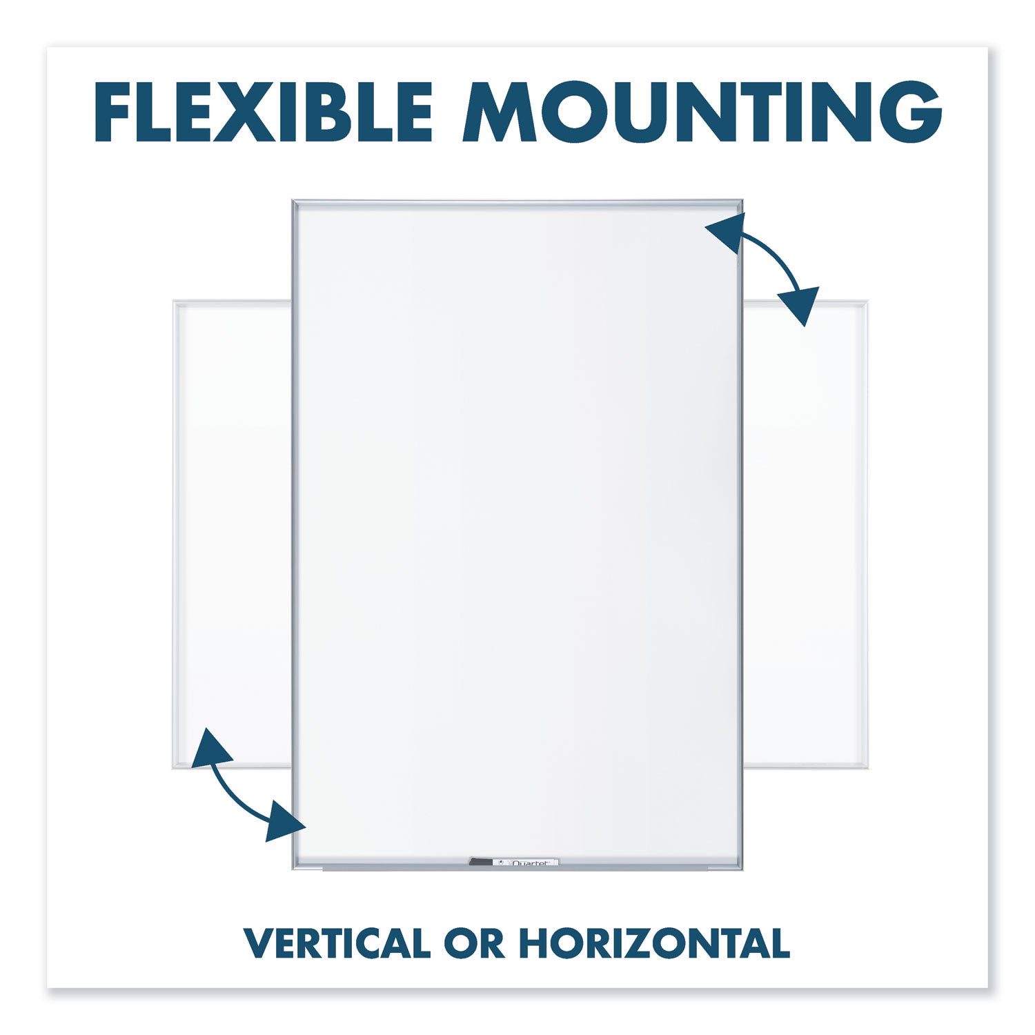Quartet Fusion Nano-Clean Magnetic Dry-Erase Board - 96" (8 ft) Width x 48" (4 ft) Height - White Surface - Silver Aluminum Frame - Horizontal/Vertical - Magnetic - 1 Each
