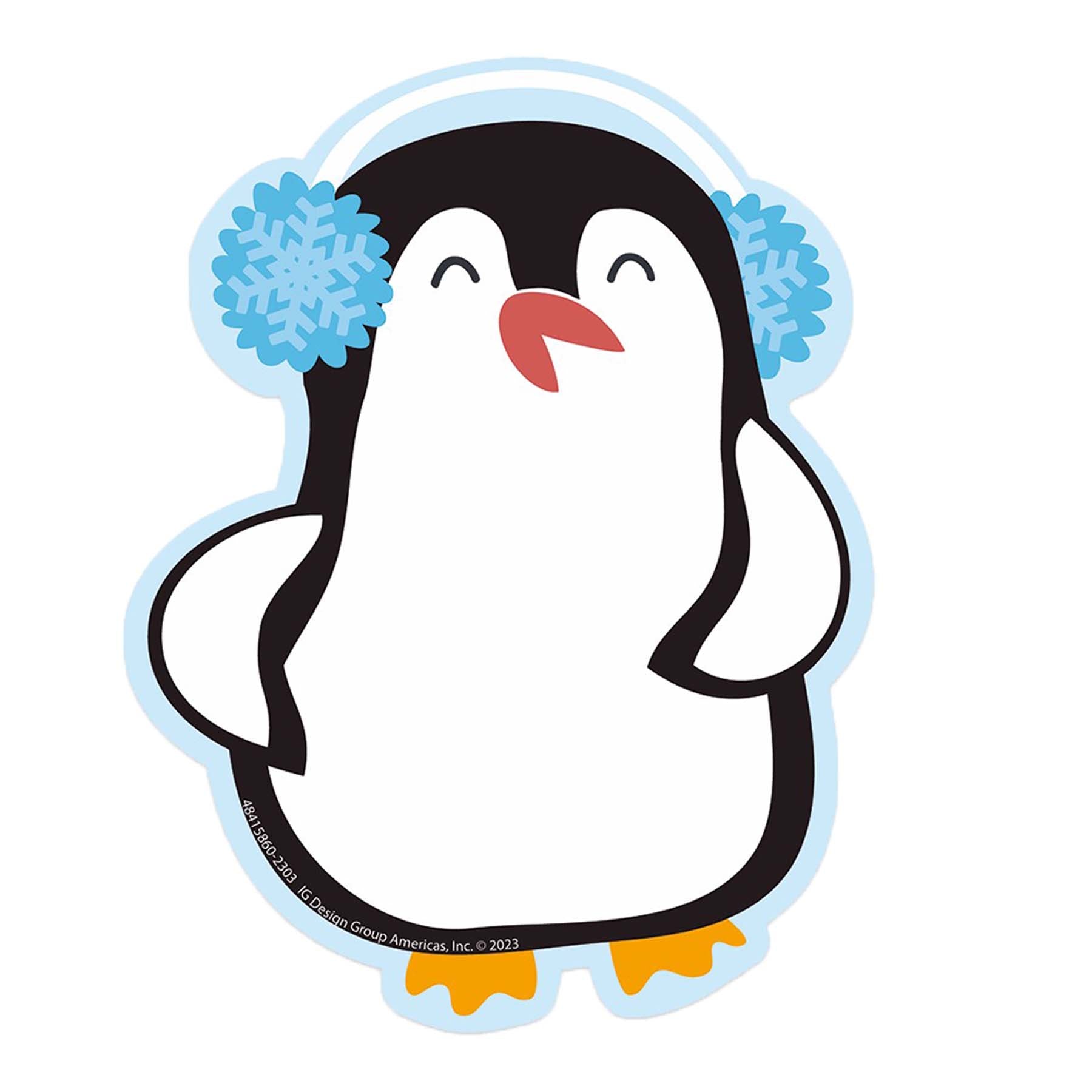 Winter Penguins Paper Cut-Outs, Pack of 36