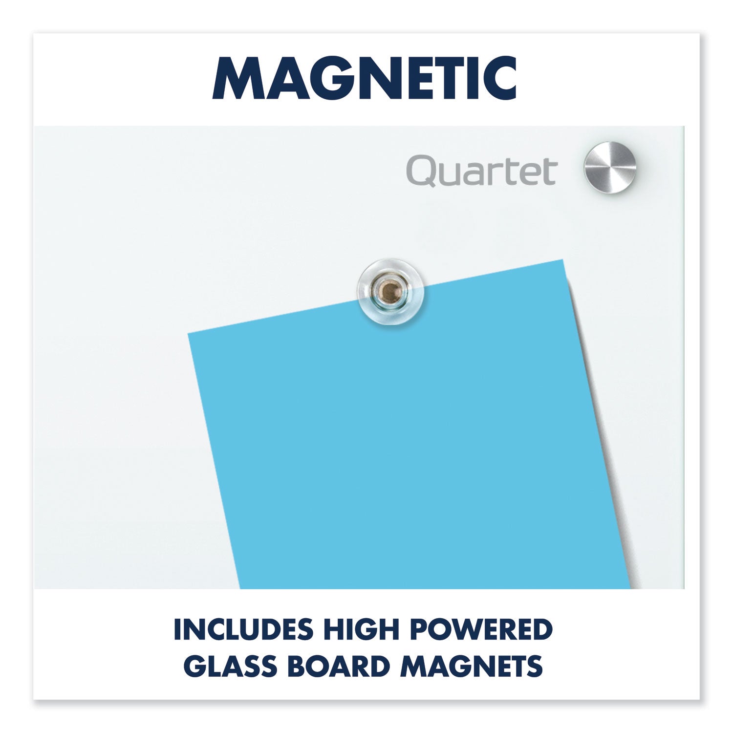Quartet Infinity Glass Dry-Erase Whiteboard, 36" x 24", White Tempered Glass Surface, White Frame, Magnetic, Frameless, Includes 1 Board, Mounting Hardware, Marker Tray, Dry Erase Marker, 2 Magnets