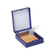 United Scientific® 25-Place Microscope Slide Box, ABS, Blue