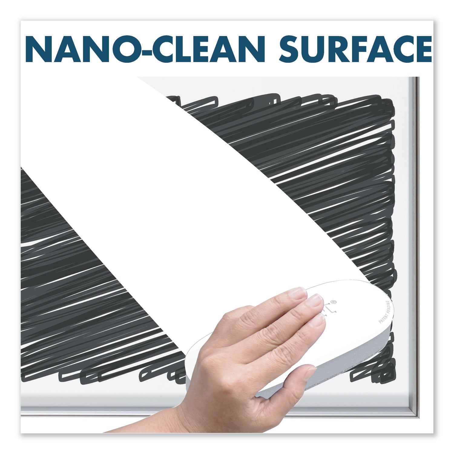 Quartet Fusion Nano-Clean Magnetic Dry-Erase Board - 72" (6 ft) Width x 48" (4 ft) Height - White Surface - Silver Aluminum Frame - Horizontal/Vertical - Magnetic - 1 Each