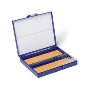 United Scientific® 100-Place Microscope Slide Box, ABS, Blue