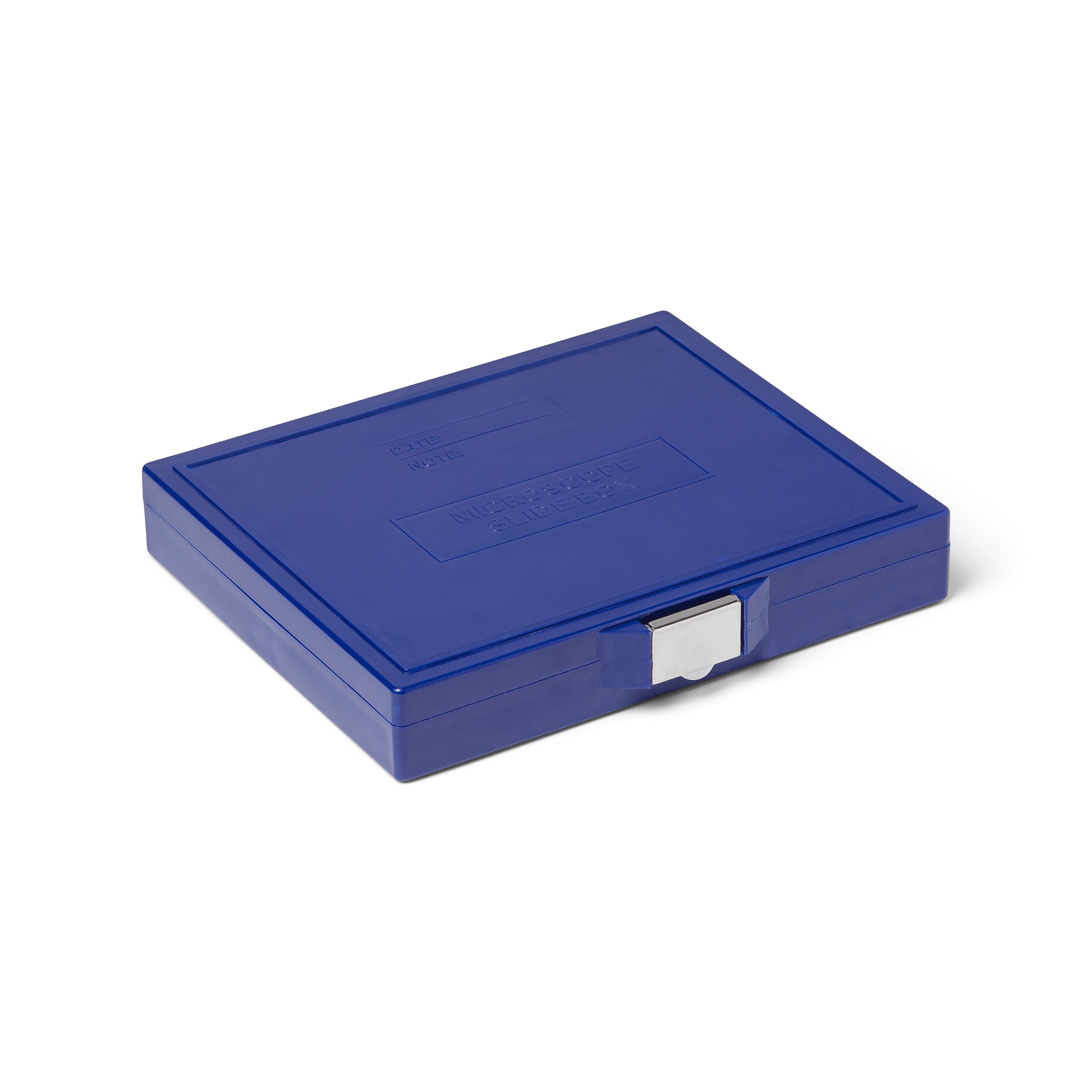United Scientific® 100-Place Microscope Slide Box, ABS, Blue