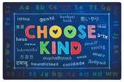 Choose Kind Classroom Rug Blue - 8ft x 12ft - Rectangle - Blue