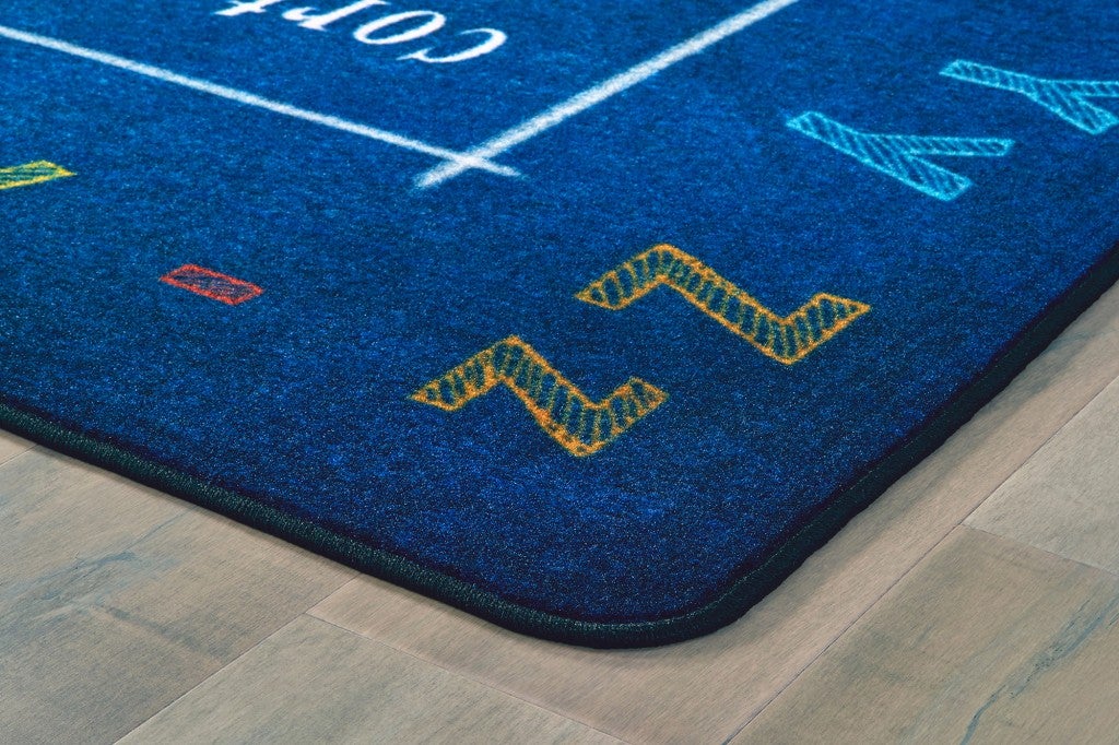 Choose Kind Classroom Rug Blue  - 4ft x 6ft - Rectangle - Blue