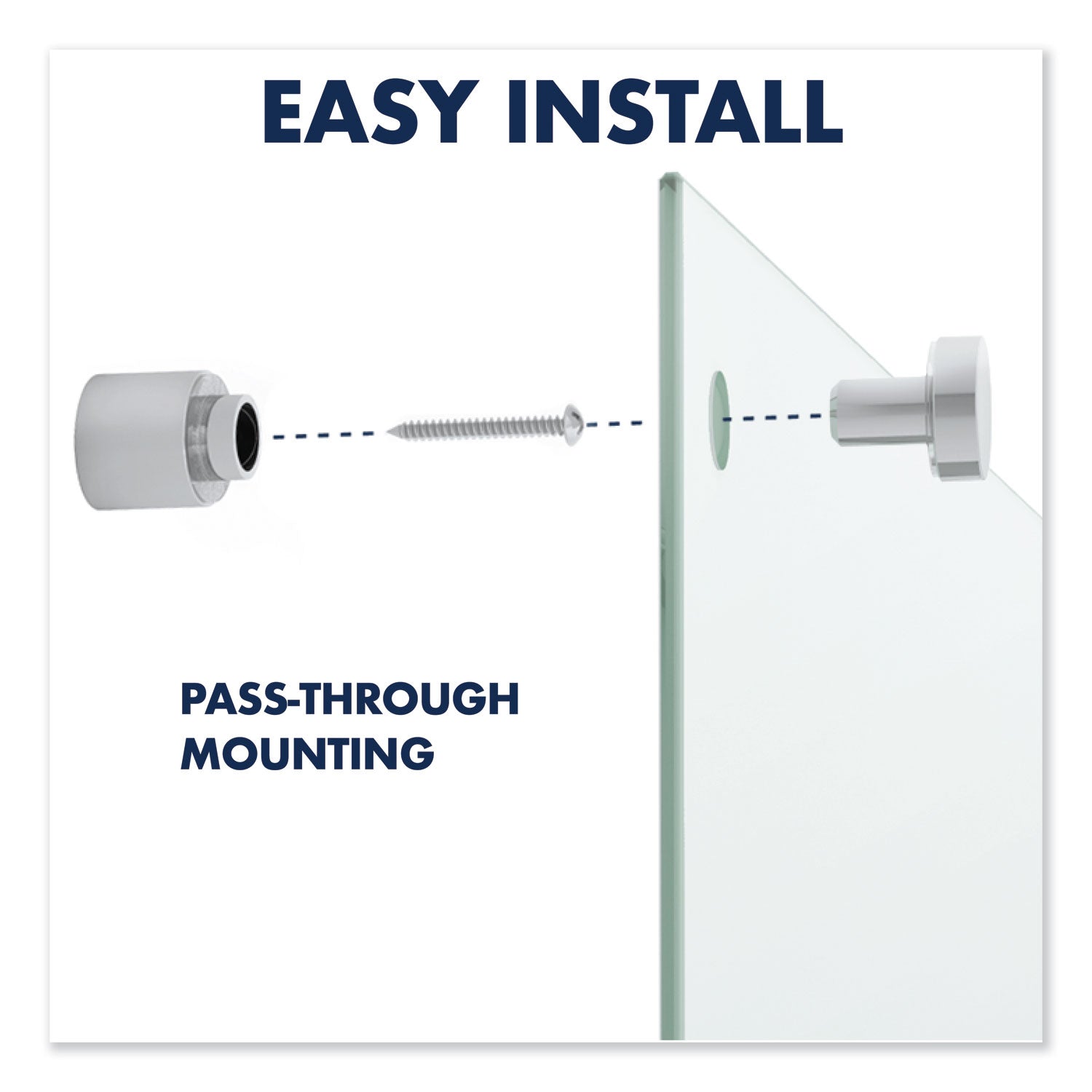 Quartet Infinity Glass Dry-Erase Whiteboard, 48" x 36", Frosted Tempered Glass Surface, Frameless, Horizontal/Vertical Mount, Includes Mounting Hardware, Marker Tray, and 1 Dry Erase Marker, 1 Each