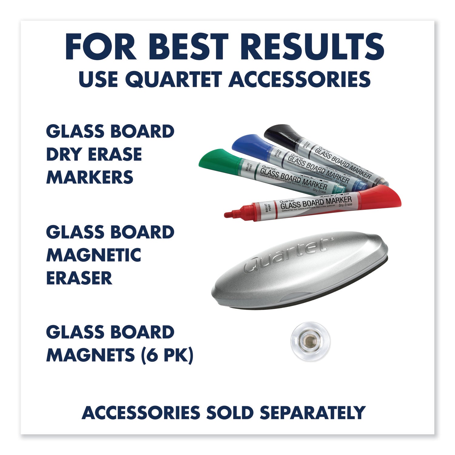 Quartet Infinity Glass Dry-Erase Whiteboard, 36" x 24", Frosted Tempered Glass, Frameless, Includes Mounting Hardware, Marker Tray, and 1 Dry Erase Marker, 1 Each