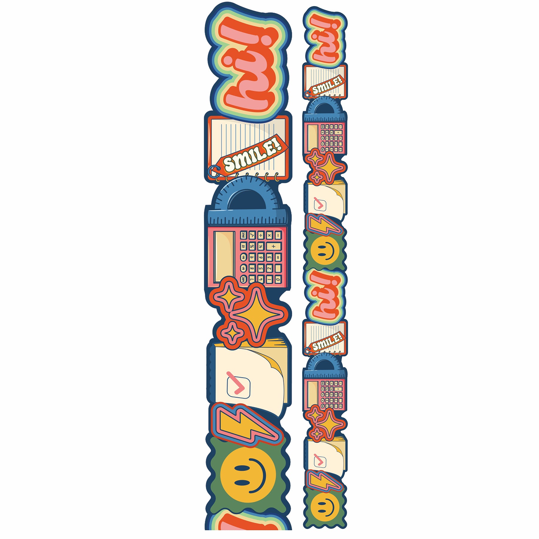 School Icons Extra Wide Deco Trim, 37 Feet