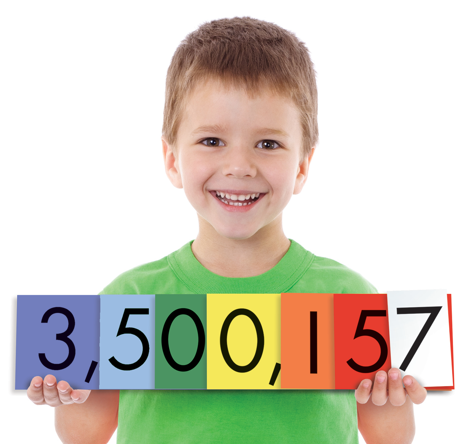 Sensational Math™ Place Value Cards: 7-Value Whole Numbers