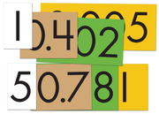 Sensational Math™ Place Value Cards: 4-Value Decimals to Whole Numbers (12-Pack)