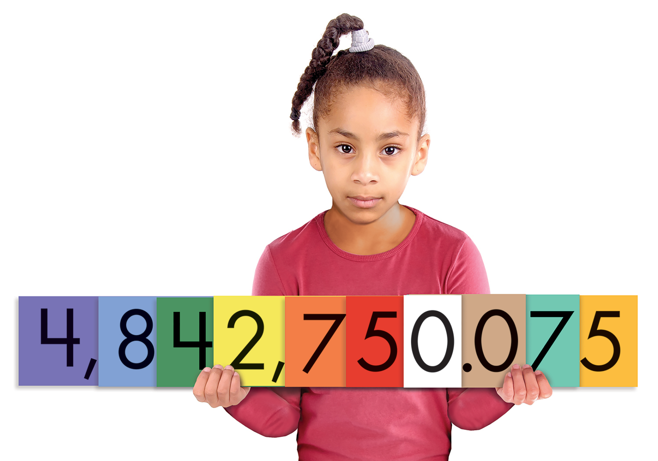 Sensational Math™ Place Value Cards: 10 Value Decimals to Whole Numbers (12-Pack)