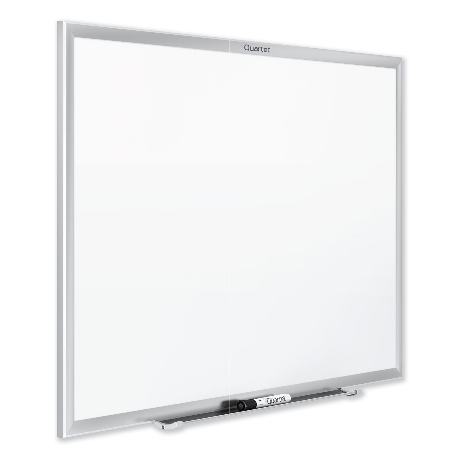 Quartet Classic Magnetic Whiteboard, 60" x 36", White Painted Steel Surface, Silver Aluminum Frame, Horizontal/Vertical Mount, Magnetic, Includes 1 Board