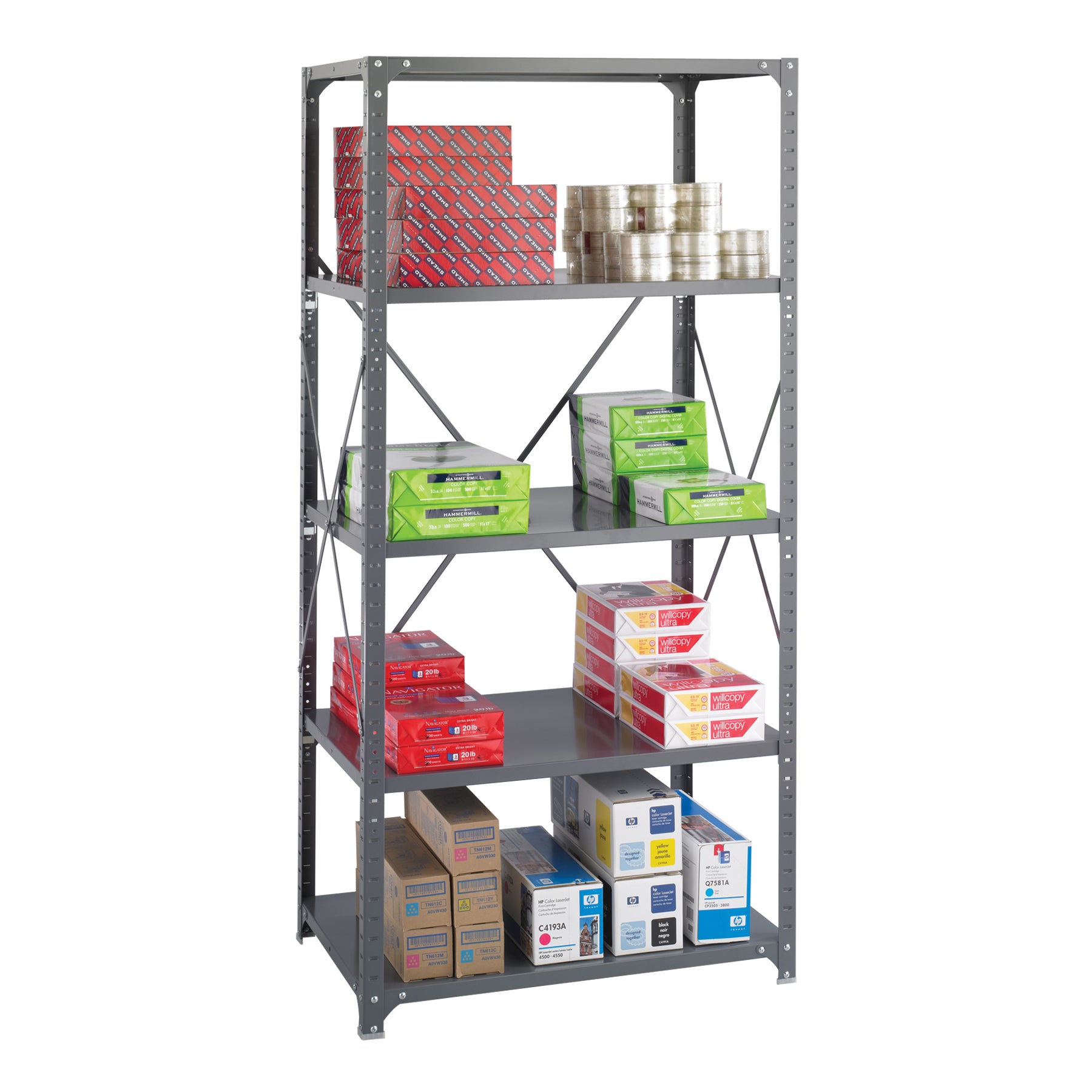 Shelving Steel Comm 5 Pack