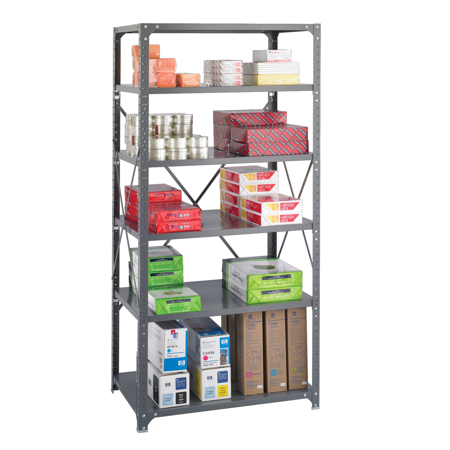 Shelving Steel Comm 6 Pack