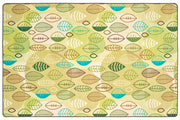 Peaceful Spaces Leaf Rug  - 4ft x 6ft - Rectangle - Tan