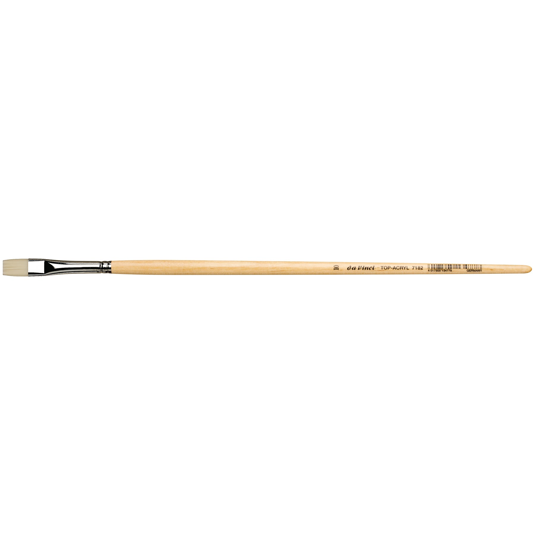 TOP-ACRYL Bright White Brush, Synthetic, Acrylic & Oil, Flat, Series 7182, Size 10
