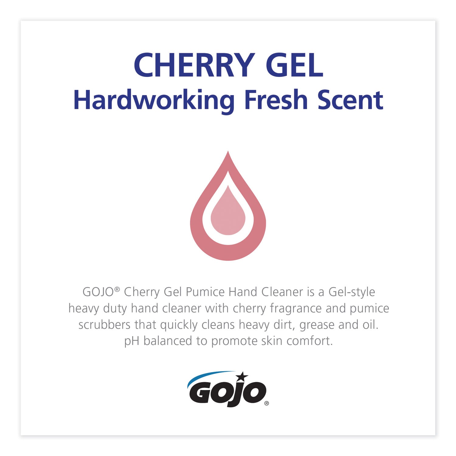 Cherry Scent - 2.11 quart - Pump Bottle Dispenser - Dirt Remover, Oil Remover, Grease Remover - Hand, Arm - Red - pH Balanced, VOC-free, NPE-free - 4 / Carton