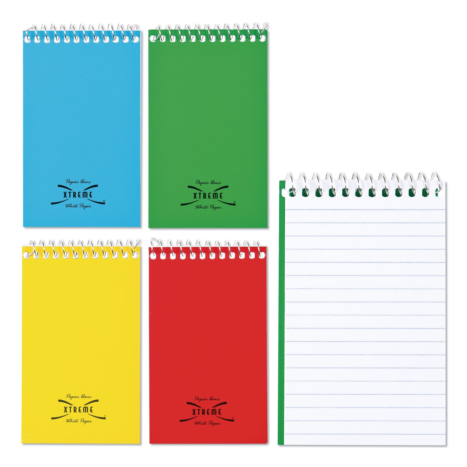Rediform Wirebound Memo Notebooks - 60 Sheets - Wire Bound - 3" x 5" Sheet Size - White Paper - Assorted Cover - 1 Each