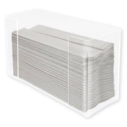 C Fold, Multifold Dispenser - 11.5" Height x 6.8" Width x 4.1" Depth - Acrylic - Clear - 1 Each