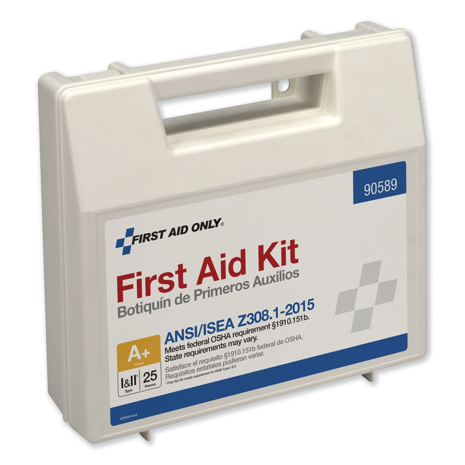 First Aid Only 25-Person Bulk Plastic First Aid Kit - ANSI Compliant - 141 x Piece(s) For 25 x Individual(s) - 1 Each