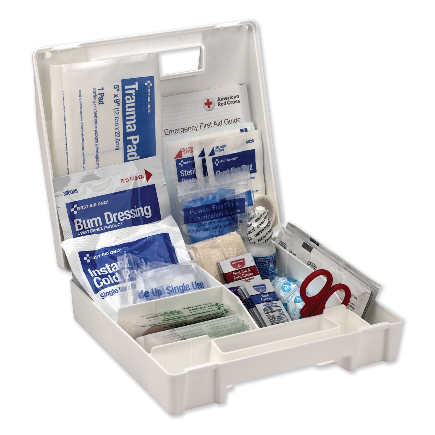 First Aid Only 25-Person Bulk Plastic First Aid Kit - ANSI Compliant - 89 x Piece(s) For 25 x Individual(s) - 1 Each