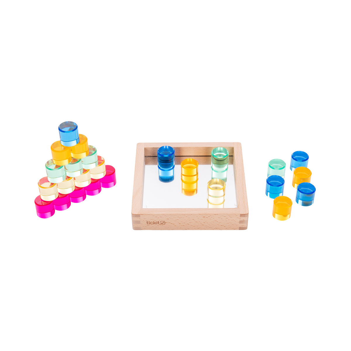 GEM CIRCLE MIRROR TRAY