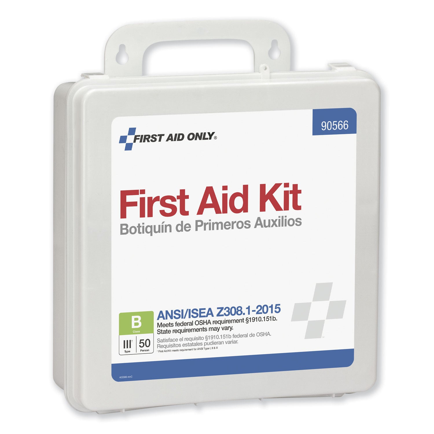 Bulk First Aid Kit for 50 People, 199 Pieces, Plastic Case