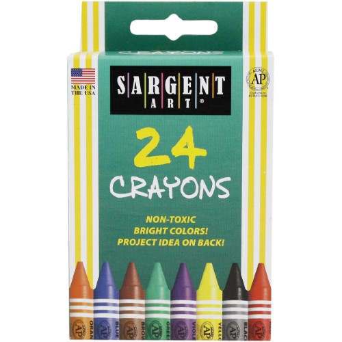Sargent Art Crayons-24/Pkg
