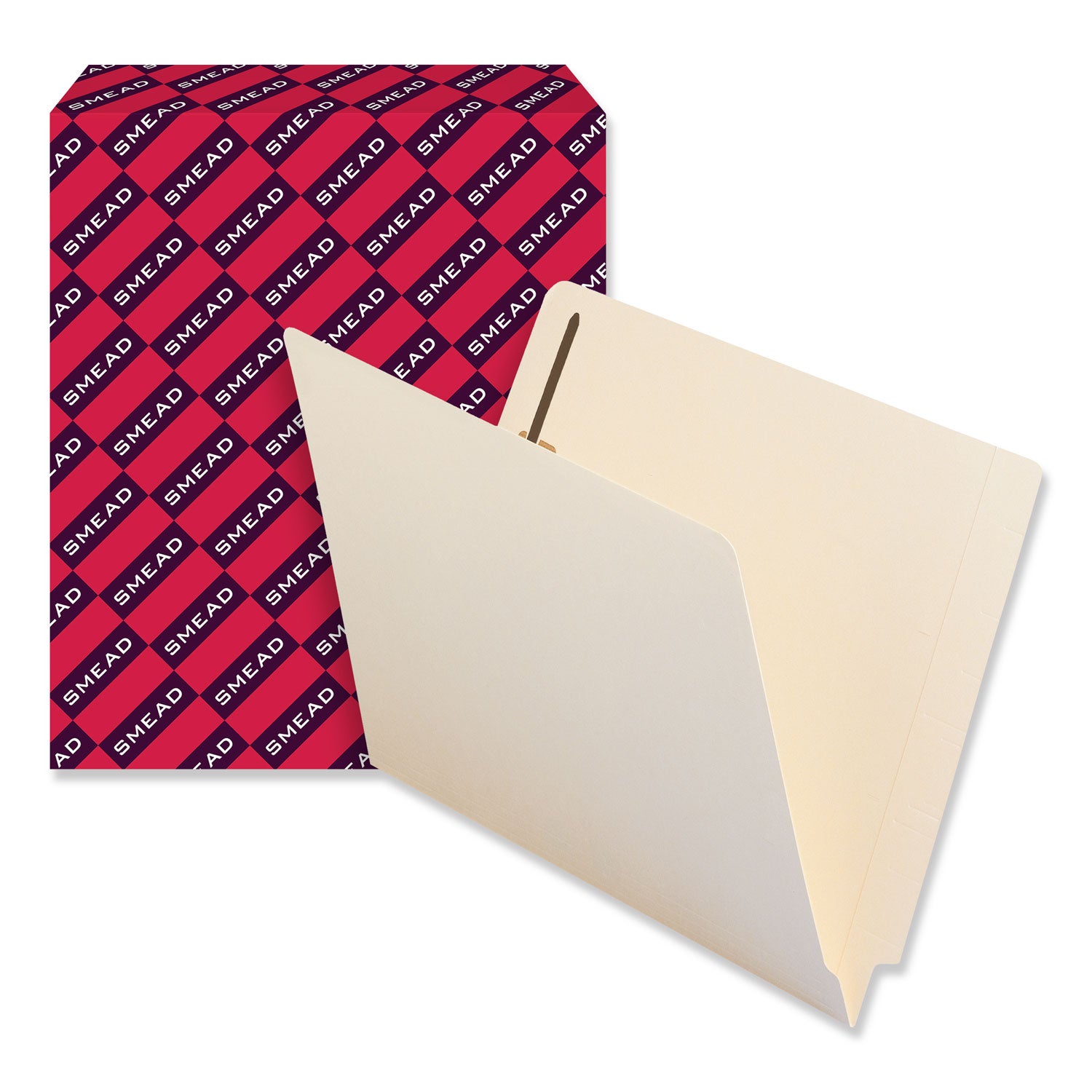 Smead Straight Tab Cut Letter Recycled Fastener Folder - 8 1/2" x 11" - 3/4" Expansion - 2 x 2B Fastener(s) - 2" for Folder - 11 pt. - 2 Plys - Manila - Acid-free - 100% Recycled - 50 / Box