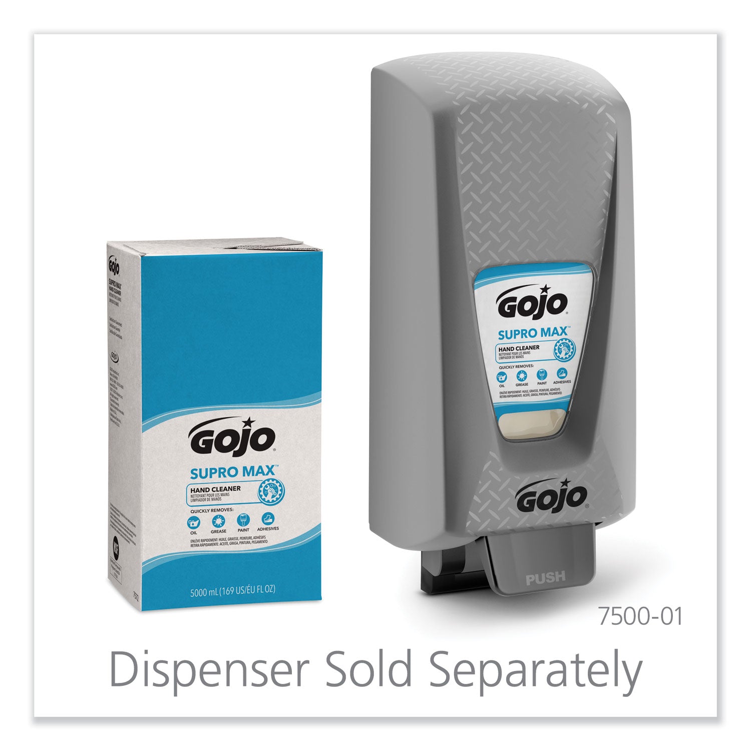 SUPRO MAX Heavy Duty Hand Cleaner, Refill for GOJO PRO TDX Dispenser, Floral Scent, 5,000 mL, 2/Carton