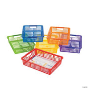 Classroom Storage Basket With Handles - 6 Pieces