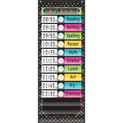 Chalkboard Brights 14 Pocket Daily Schedule Pocket Chart (13" x 34")